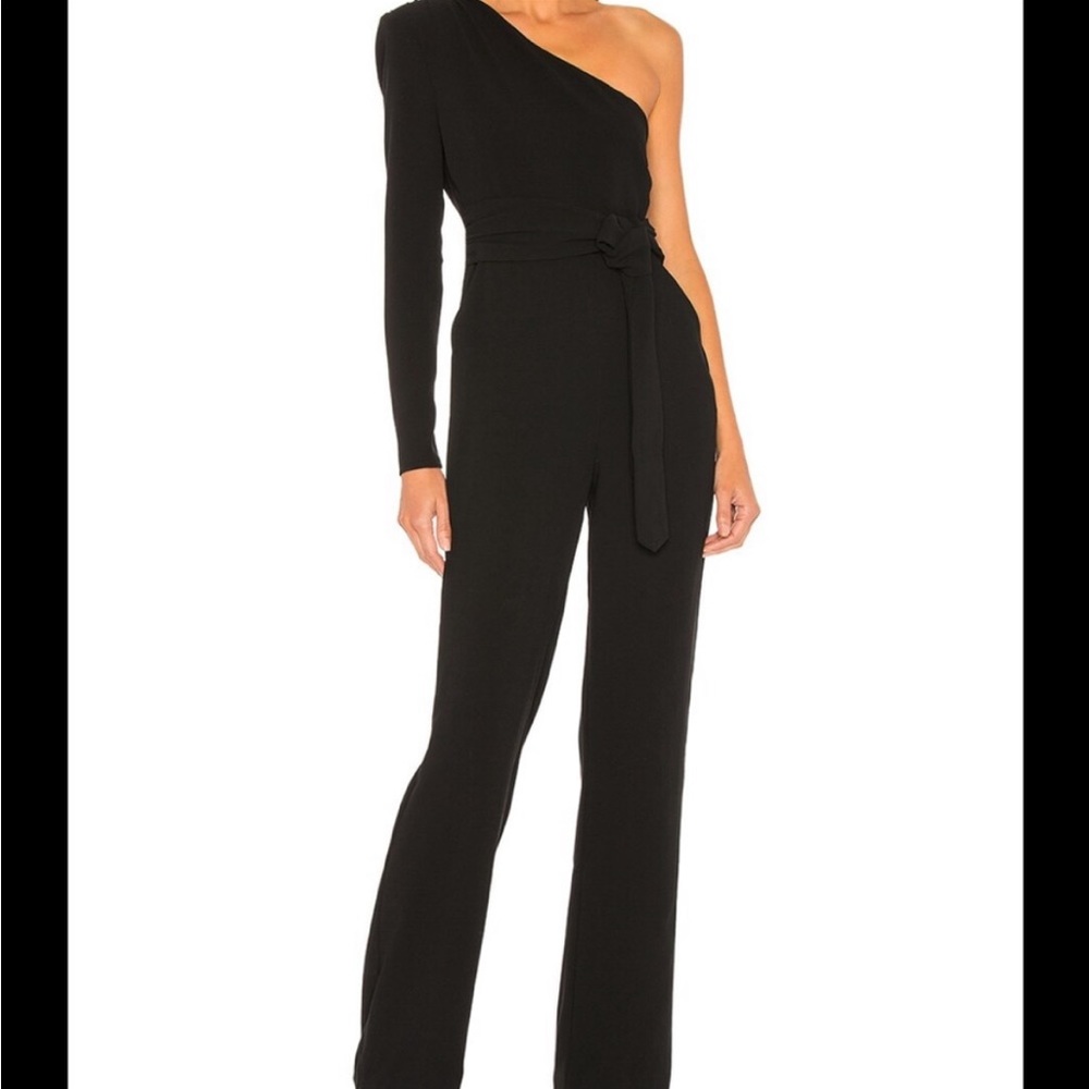 NBD One Sleeve Black Jumpsuit - S